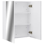 323607 Bathroom Mirror Cabinet White 60x15x75 cm MDF