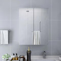 323607 Bathroom Mirror Cabinet White 60x15x75 cm MDF