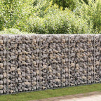 Muro de gaviones con cubiertas acero galvanizado 100x60x100 cm