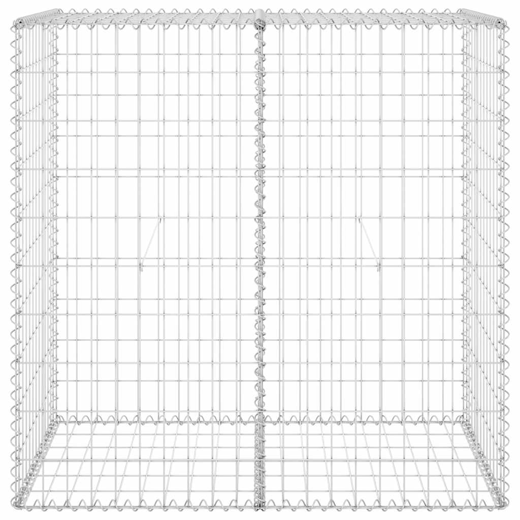 Muro de gaviones con cubiertas acero galvanizado 100x60x100 cm