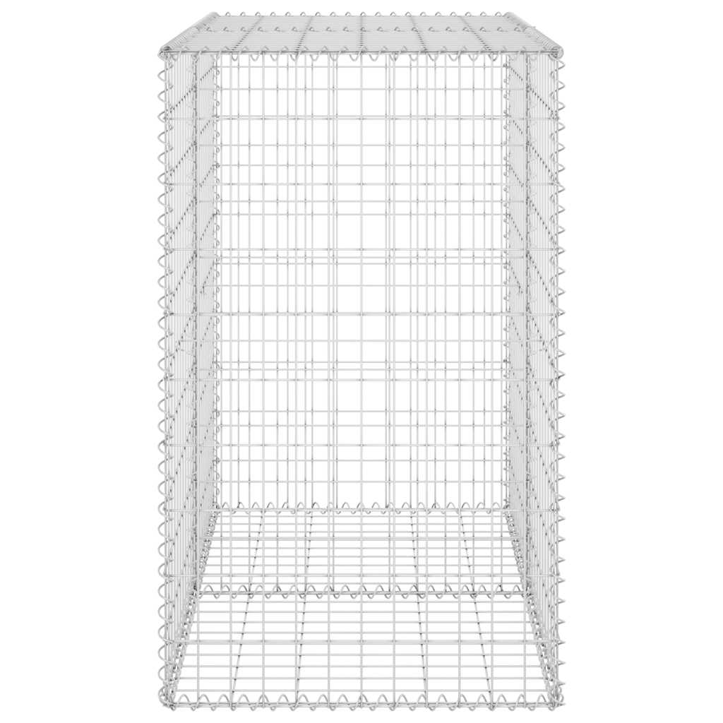 Muro de gaviones con cubiertas acero galvanizado 100x60x100 cm