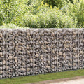 Muro de gaviones con cubiertas acero galvanizado 100x60x100 cm
