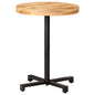 Mesa de bistró cuadrada madera de mango maciza 50x50x75 cm