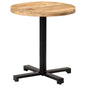 Mesa de bistró cuadrada madera de mango maciza 50x50x75 cm