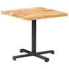 Mesa de bistró cuadrada madera de mango maciza 50x50x75 cm