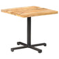 Mesa de bistró cuadrada madera de mango maciza 50x50x75 cm