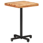 Mesa de bistró cuadrada madera de mango maciza 50x50x75 cm