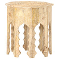 Mesa auxiliar de madera maciza de mango Ø48 cm