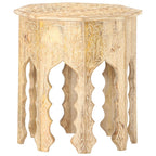 Mesa auxiliar de madera maciza de mango Ø48 cm