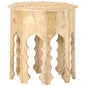 Mesa auxiliar de madera maciza de mango Ø48 cm