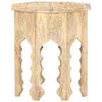 Mesa auxiliar de madera maciza de mango Ø48 cm