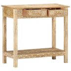 Mesa consola de madera maciza de mango 80x35x74 cm