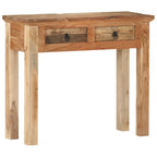 Mesa consola madera de acacia y madera reciclada 90,5x30x75cm