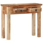 Mesa consola madera de acacia y madera reciclada 90,5x30x75cm
