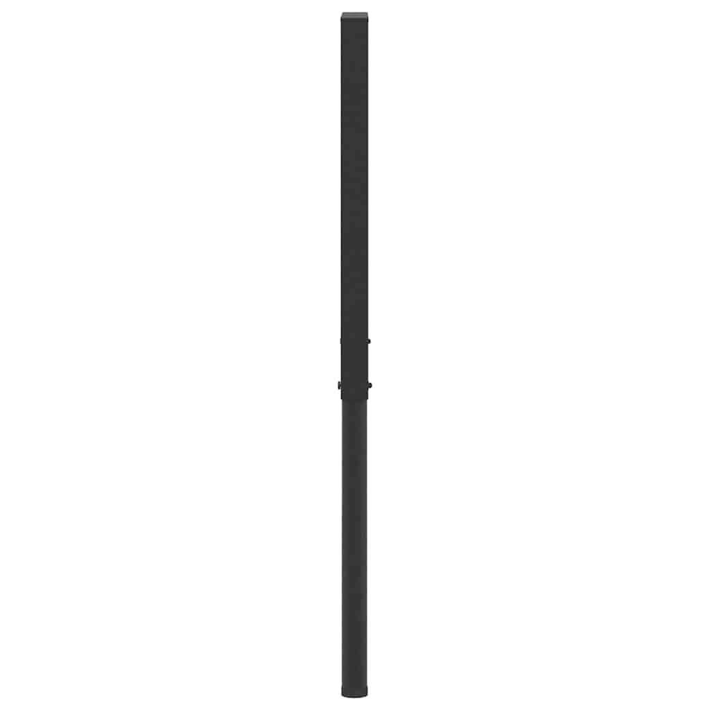 Estructura de banco de trabajo 2 uds metal 55x(69-95,5)cm negro