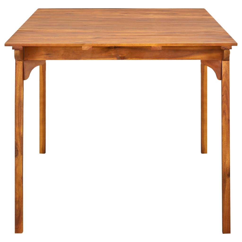 Solid acacia wood garden table 150x90x75 cm