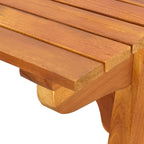 Solid acacia wood garden table 150x90x75 cm