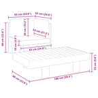 Muebles de jardín 2 pzas cojines blanco crema madera de acacia