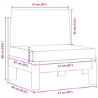 Sofá central 2 piezas cojines blanco crema madera de acacia