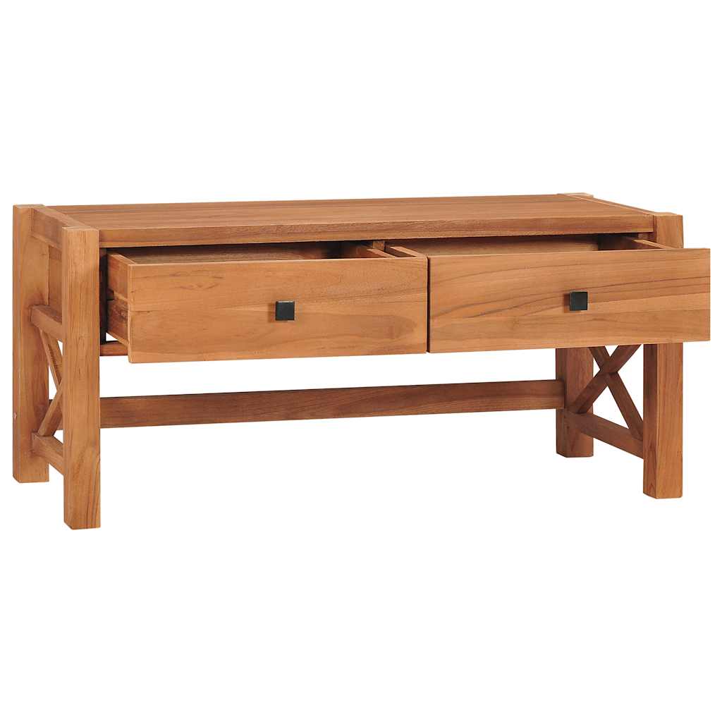 Mueble de TV de madera de teca 100x40x45 cm