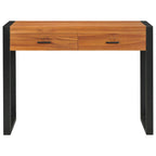 Escritorio con 2 cajones madera de teca 100x40x75 cm