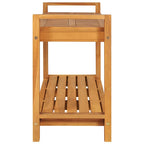 Banco de madera maciza de teca 120 cm