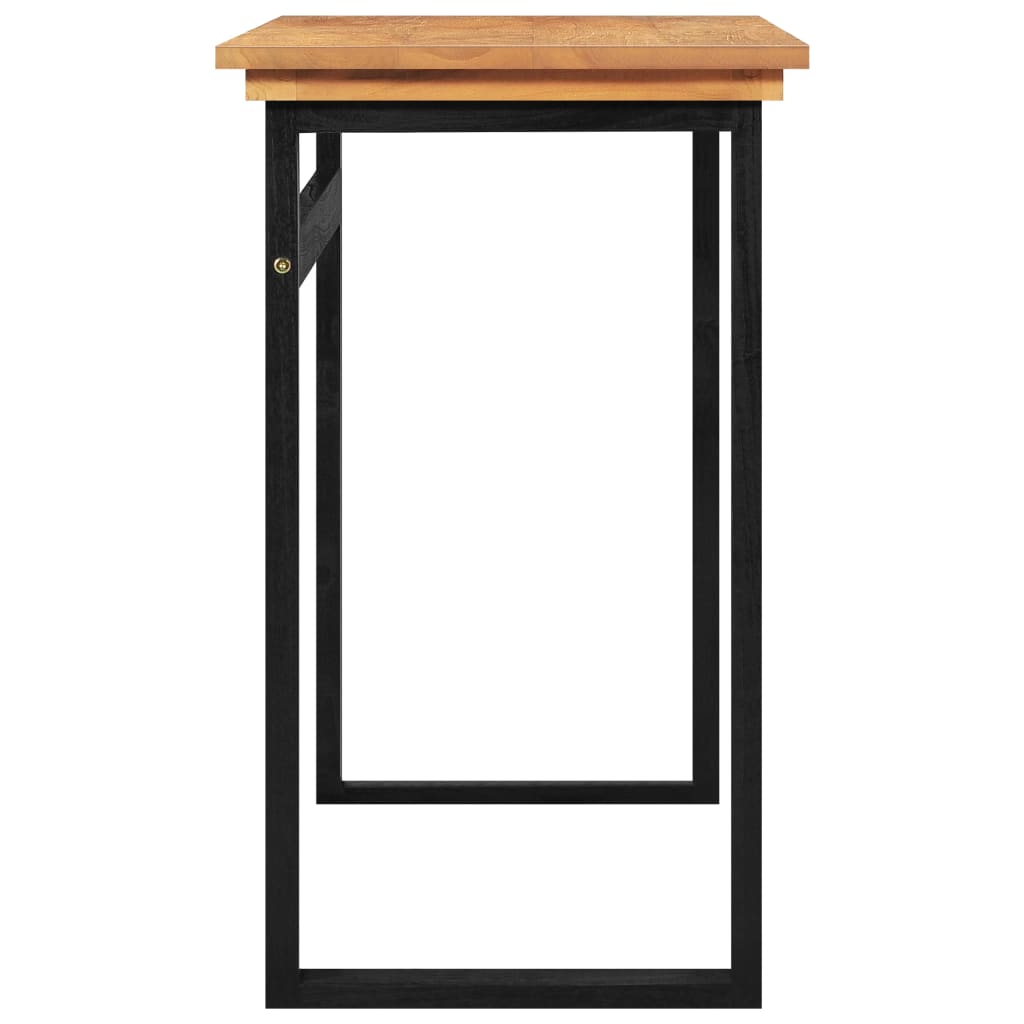 Escritorio de madera maciza de teca 100x45x75 cm
