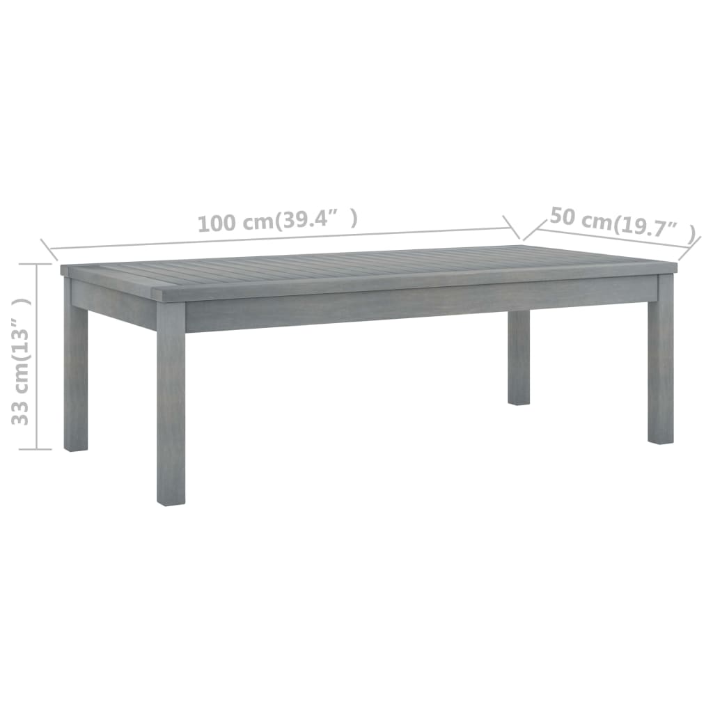 Juego muebles de jardín 4 piezas y cojines madera acacia maciza