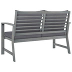 Juego muebles de jardín 4 piezas y cojines madera acacia maciza