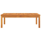 Mesa de centro de madera maciza de acacia 100x50x33 cm