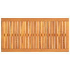 Mesa de centro de madera maciza de acacia 100x50x33 cm