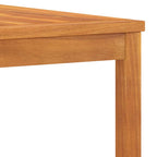 Muebles de jardín 3 pzas madera de acacia y cojines gris oscuro