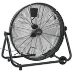 Ventilador de tambor industrial negro 60 cm 172,5 W
