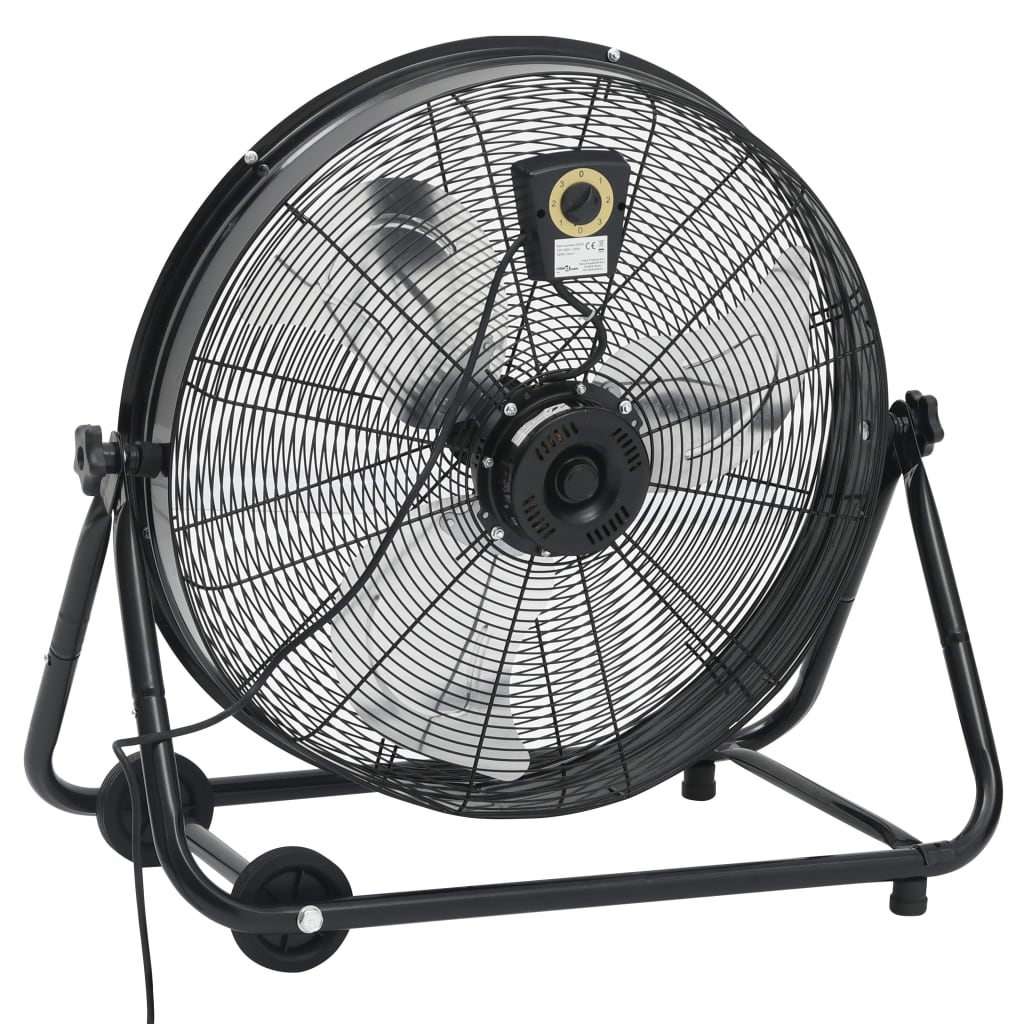 Ventilador de tambor industrial negro 60 cm 172,5 W