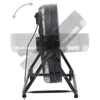 Ventilador de tambor industrial negro 60 cm 172,5 W