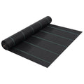 Estera de control de malezas y raíces PP negro 1x10 m