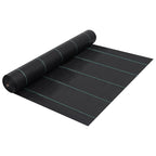 Estera de control de malezas y raíces PP negro 1x10 m