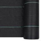 Estera de control de malezas y raíces PP negro 1x10 m