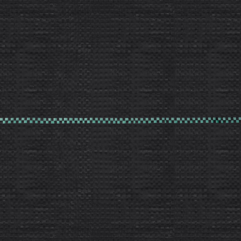 Estera de control de malezas y raíces PP negro 1x10 m
