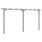 Pérgola de jardín de madera de pino impregnada 200x40x205 cm