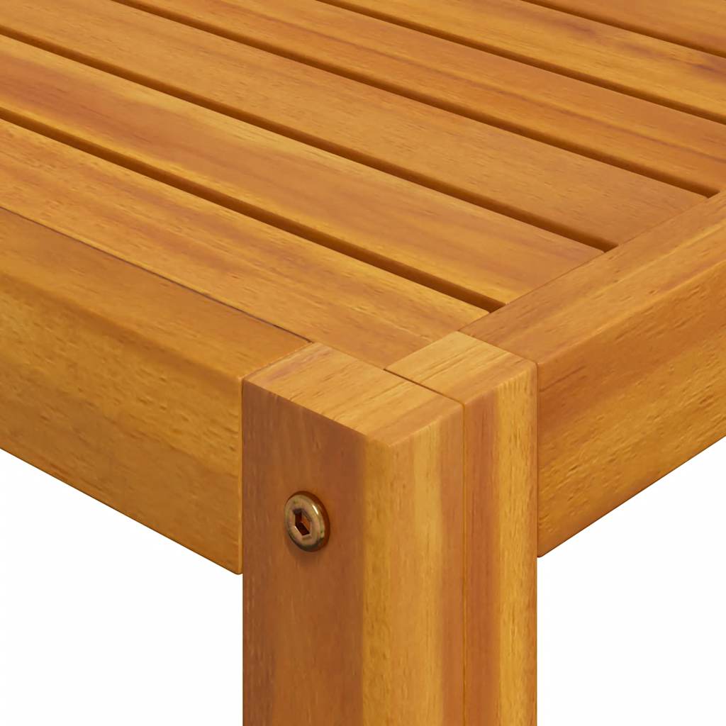 Muebles de jardín 3 piezas con cojines madera maciza de acacia