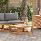 Set de sofá de jardín 2 pzas con cojín madera maciza de acacia