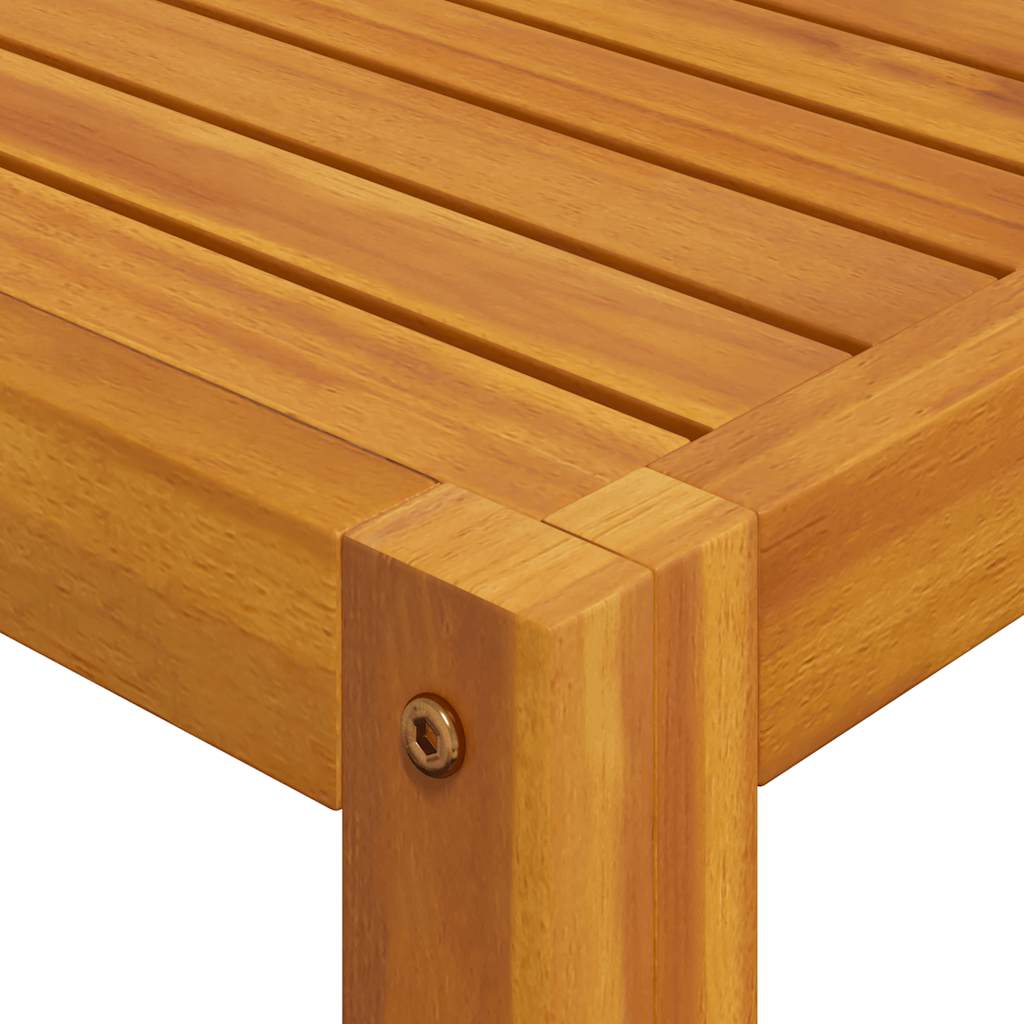 Set de sofá de jardín 2 pzas con cojín madera maciza de acacia