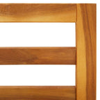 Silla de jardín con cojines gris oscuro madera maciza acacia