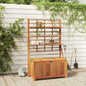 Caja de almacenaje de madera maciza de acacia 99x55x160 cm