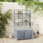 Caja de almacenaje de madera maciza de acacia 99x55x160 cm