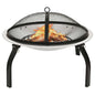 Brasero e churrasco 2 em 1 atiçador aço inoxidável 56x56x49 cm