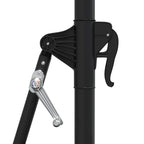 Sombrilla de jardín de pared con luces LED antracita 300 cm