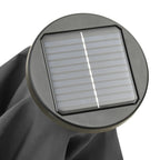 Garden parasol with LED lights anthracite aluminum 200x211 cm