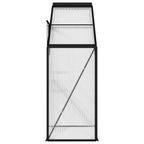 Invernadero de aluminio gris antracita 1,38 m³